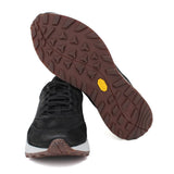 Sneakers in vitello nabuk nero con fondo in gomma leggero vibram 1261BRNE 47 ROSSI 