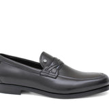 Mocassino in pelle nappa nero con fondo in cuoio antiscivolo cucito blake 1858NAPN 144 ROSSI 