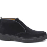 Polacchino con elastico centrale in camoscio ingrassato blu e fondo gomma leggera 1238PHSBLU 1141 ROSSI 