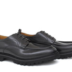 Derby in vitello spazzolato nero con fondo in gomma leggera 458CALNE 370 ROSSI 