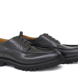 Derby in vitello spazzolato nero con fondo in gomma leggera 458CALNE 370 ROSSI 