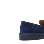 Slip on in camoscio navy e fondo in gomma leggera 1029FLOOLTR 1013 ROSSI 