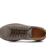 Sneaker stringata in suede fango con fondo in gomma tricolore 1043LHSBI 105 ROSSI 