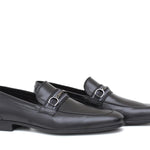 Mocassino in canguro nero con fondo in gomma 7629MCNER 1021 ROSSI 