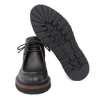 Polacchino stringato modello ingegnere in vitello nabuk anticato testa di moro con fondo in gomma leggera 1253PVTM 149 ROSSI 