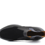 Sneakers modello beatles con elastico bicolore in bufalo e camoscio nero con fondo vibram 861PBUFN 1045 ROSSI 