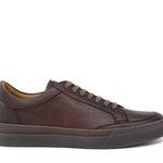 Sneakers in vitello naturale anticato marrone con fondo in gomma 643LVCAS 379 ROSSI 
