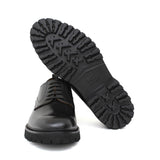 Derby liscio in vitello spazzolato nero con fondo in gomma leggera 455CNE 183 ROSSI 