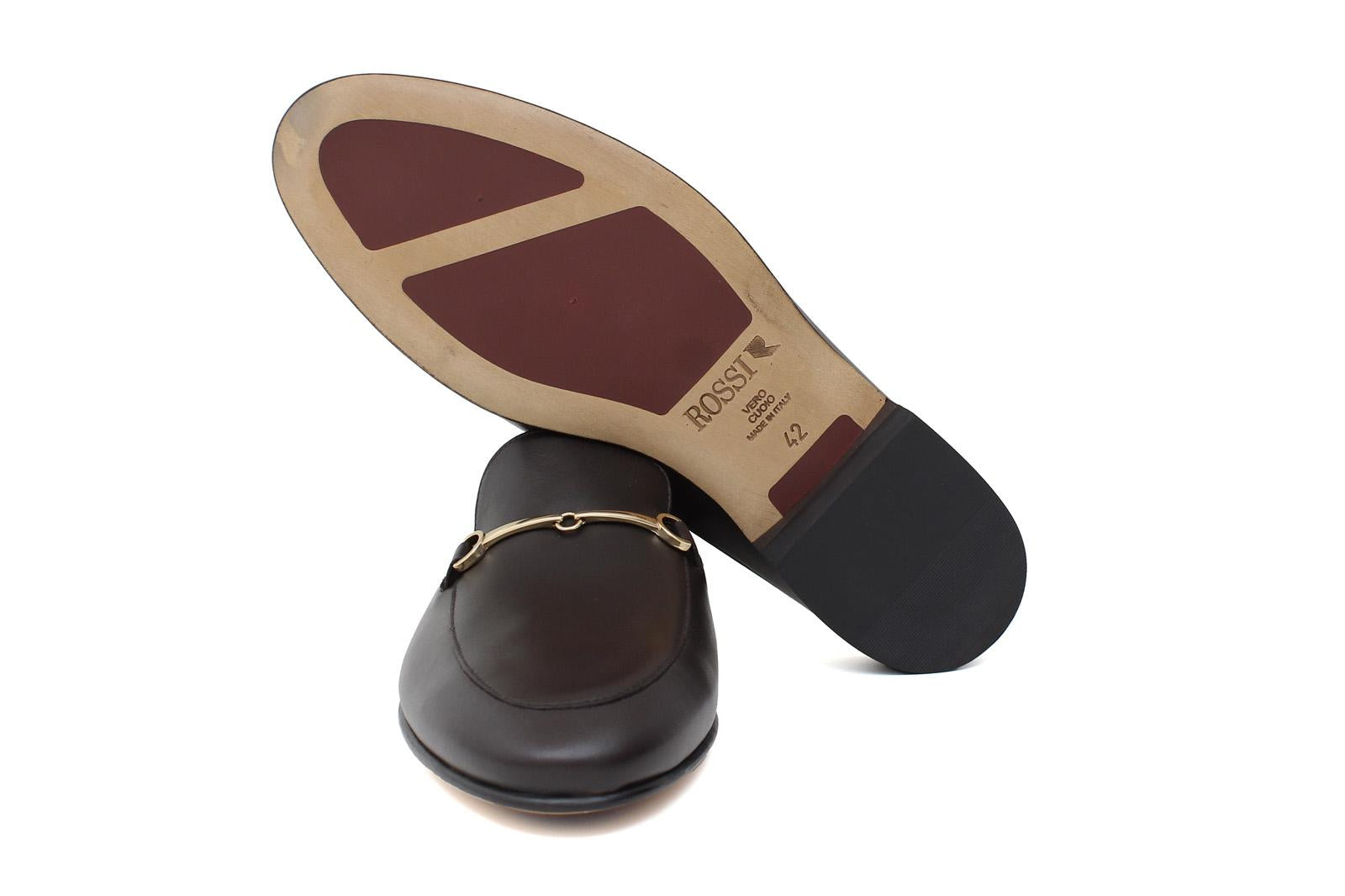 Sabout in nappa testa di moro con fondo in cuoio antiscivolo 7829NAPTM 1135 ROSSI 