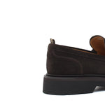 Mocassino stile ingegnere in suede  testa di moro e fondo gomma leggera 1223CHSMO 389 ROSSI 