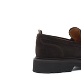 Mocassino stile ingegnere in suede  testa di moro e fondo gomma leggera 1223CHSMO 389 ROSSI 