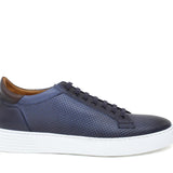 Sneaker in vitello naturale  traforato nel colore navy sfumato e fondo in gomma leggera 326DIXJ 73 ROSSI 