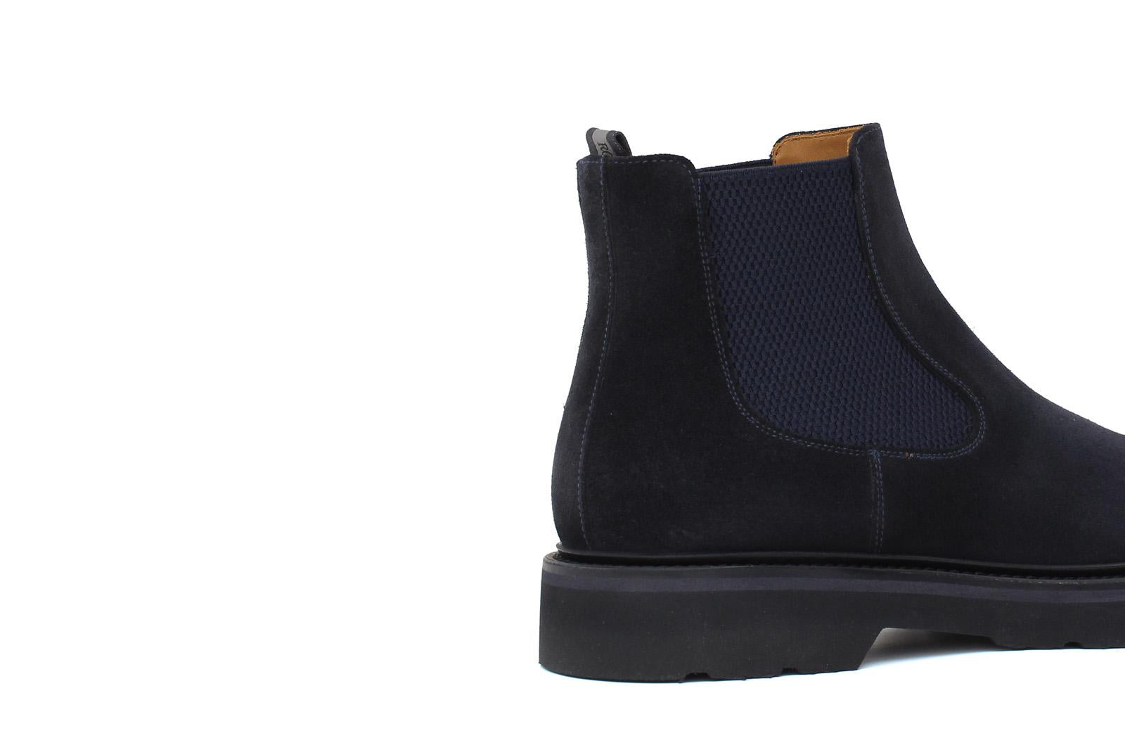 Beatles in camoscio color  blu e fondo in gomma leggera 9154CTPHSSBLU 204 ROSSI 