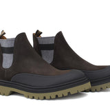 Beatles con elastico bicolore, tomaia in camoscio ingrassato testa di moro e riporto in caucciù con fondo gomma leggero 414PEBHM 1079 ROSSI 