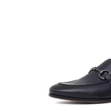 Mocassino con accessorio a sacchetto intero in vitello naturale blu sfumato con fondo cuoio antiscivolo 269DIXB 1016 ROSSI 