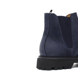 Stivaletto modello beatles in camoscio ingrassato blu e fondo in gomma leggera 881PHSSBLU 92 ROSSI 