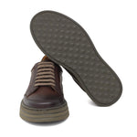 Sneakers in vitello naturale anticato marrone e fondo in gomma leggera 1254VCAS 1115 ROSSI 