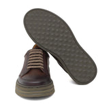 Sneakers in vitello naturale anticato marrone e fondo in gomma leggera 1254VCAS 1115 ROSSI 