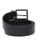 Cinta in vernice stampa velvet  nero h 35 con fibbia in canna di fucile F0304MCFLVELN 82 ROSSI 