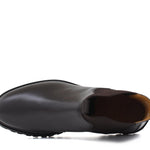 Stivaletto modello beatles in vitello spazzolato semilucido testa di moro con fondo in gomma leggera 457PCALTM 194 ROSSI 