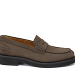 College donna in camoscio color fango e fondo in gomma leggera D201GCRIV 28 ROSSI 