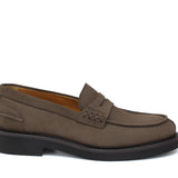 College donna in camoscio color fango e fondo in gomma leggera D201GCRIV 28 ROSSI 