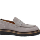 Mocassino stile ingegnere in suede roccia e fondo gomma leggera 1223CHSCLO 617 ROSSI 