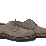 Derby in suede color sabbia e fondo in gomma leggera 9265HSBIS 1066 ROSSI 