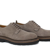 Derby in suede color sabbia e fondo in gomma leggera 9265HSBIS 1066 ROSSI 