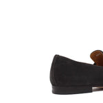 Mocassino con accessorio lavorazione sacchetto intero in camoscio t. moro e fondo cuoio con inserto cucito 8690CFPE 1041 ROSSI 