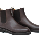 Beatles donna in vitello a pieno fiore marrone sfumato con fondo in gomma leggera D220PSMOC 19 ROSSI 