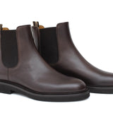 Beatles donna in vitello a pieno fiore marrone sfumato con fondo in gomma leggera D220PSMOC 19 ROSSI 