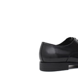 Francesina con puntalino in vitello spazzolato nero con fondo in  gomma<BR/> 300GOTNER 963 ROSSI 