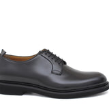 Derby liscio in vitello spazzolato nero con fondo in gomma leggera 6403GCALNE 1122 ROSSI 