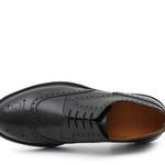 Derby stile inglese in vitello spazzolato nero con fondo in gomma 8103GCALNE 35 ROSSI 