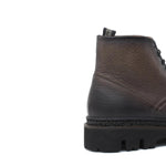Stivaletto stringato in cervo vegetale color fango scuro con fondo gomma leggera 9199PCVGRI 178 ROSSI 
