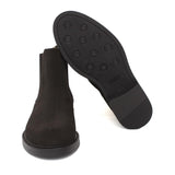 Stivaletto beatles in camoscio rasato testa di moro e fondo in gomma 154PRCRIM 435 ROSSI 