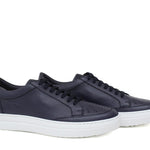 Sneaker in vitello bottalato color blu e fondo in gomma leggera 643VBOTTN 149 ROSSI 