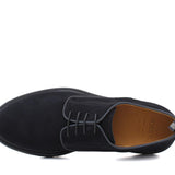 Derby in suede blu con fondo in gomma leggera 1279CHSSBLU 192 ROSSI 