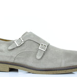 Doppia fibbia in camoscio taupe chiaro con fondo in gomma porosa leggera cucita 7728CFTAUP 34 ROSSI 