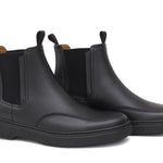 Stivaletto con elastico in vitello naturale nero e fondo in gomma leggera 1236PVN 1112 ROSSI 
