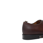 Derby in vitello naturale color marrone sfumato e fondo in gomma cucito blake 6403GDIXC 18 ROSSI 