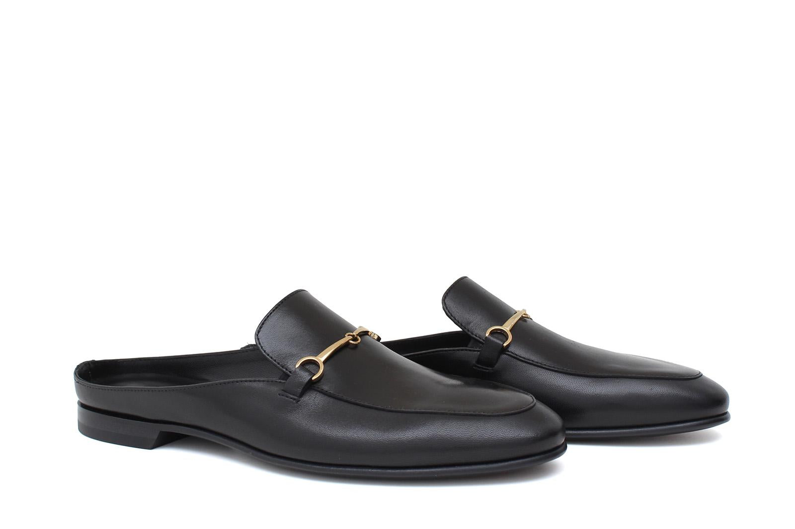 Sabout in nappa nero con fondo in cuoio antiscivolo 7829NAPNE 1138 ROSSI 