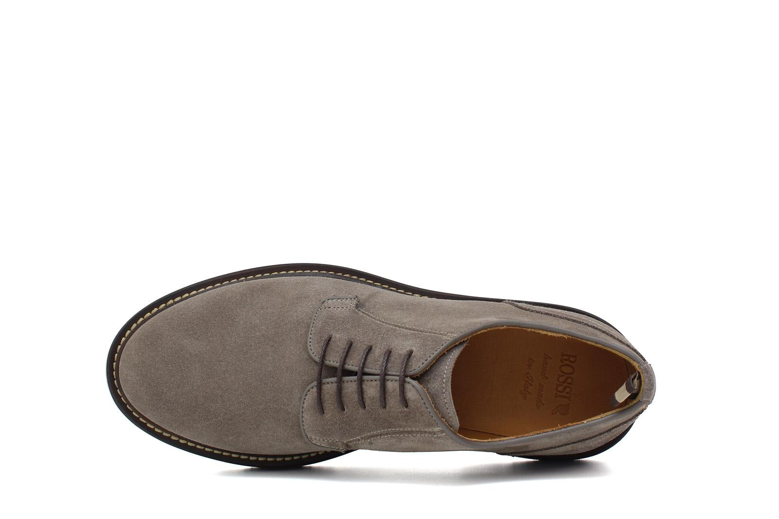 Derby in suede color sabbia e fondo in gomma leggera 9265HSBIS 1066 ROSSI 