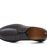 Derby liscio in vitello spazzolato testa di moro con fondo in gomma 403RCALTM 1037 ROSSI 