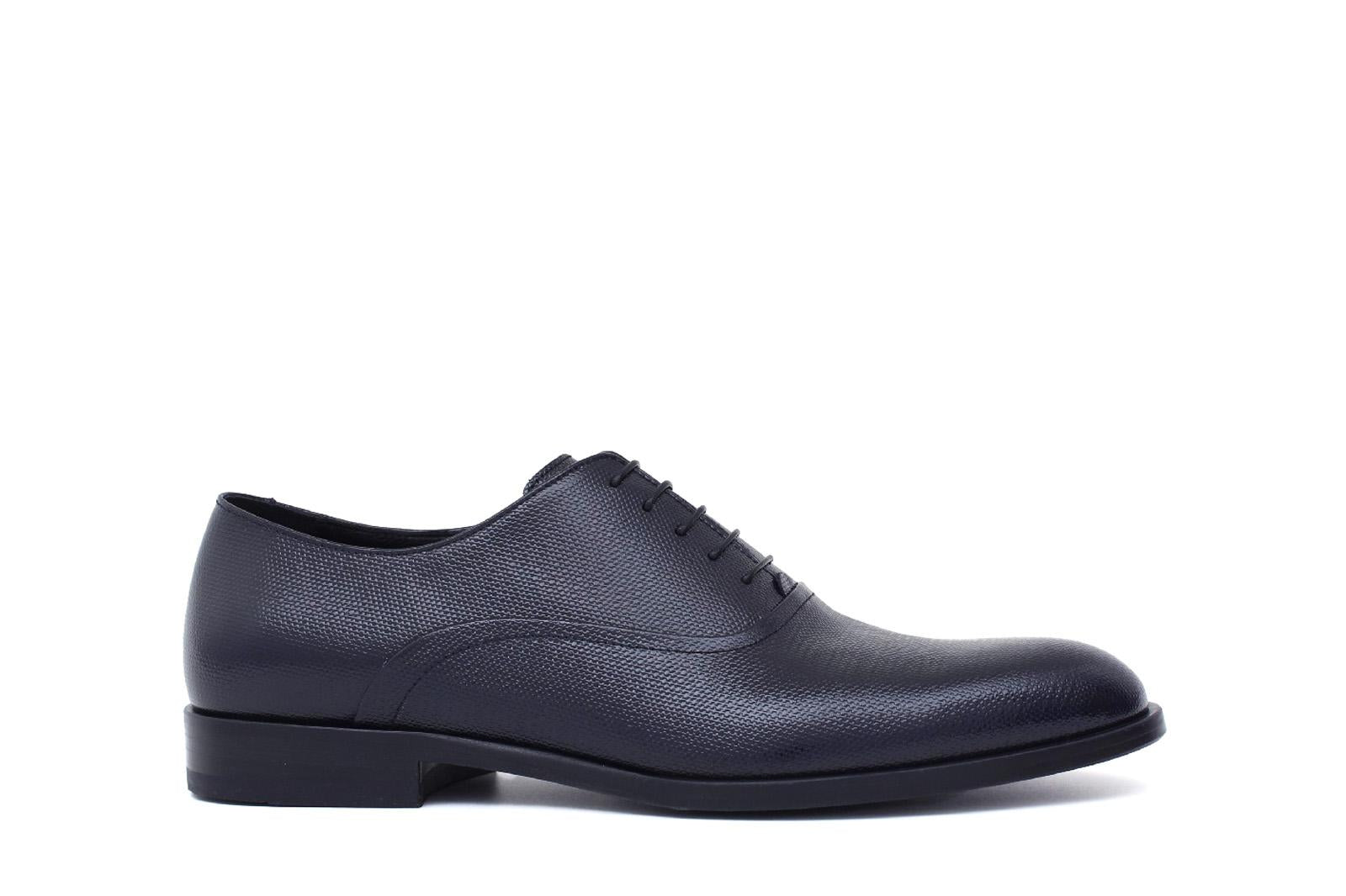 Francesina in vernice stampa mag blu scuro con fondo in cuoio 221MAGB 69 ROSSI 
