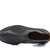 Stivaletto beatles in vitello nero e fondo in gomma leggera 9154CTPBN 1082 ROSSI 