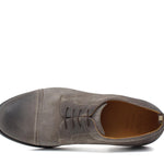 Derby con puntalino in camoscio ingrassato color sabbia e fondo in gomma cucito 8296GHSBIS 210 ROSSI 