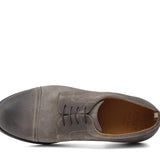 Derby con puntalino in camoscio ingrassato color sabbia e fondo in gomma cucito 8296GHSBIS 210 ROSSI 