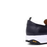 Mocassino sportivo in vitello spazzolato blu con fondo vibram leggero 277CB 20 ROSSI 